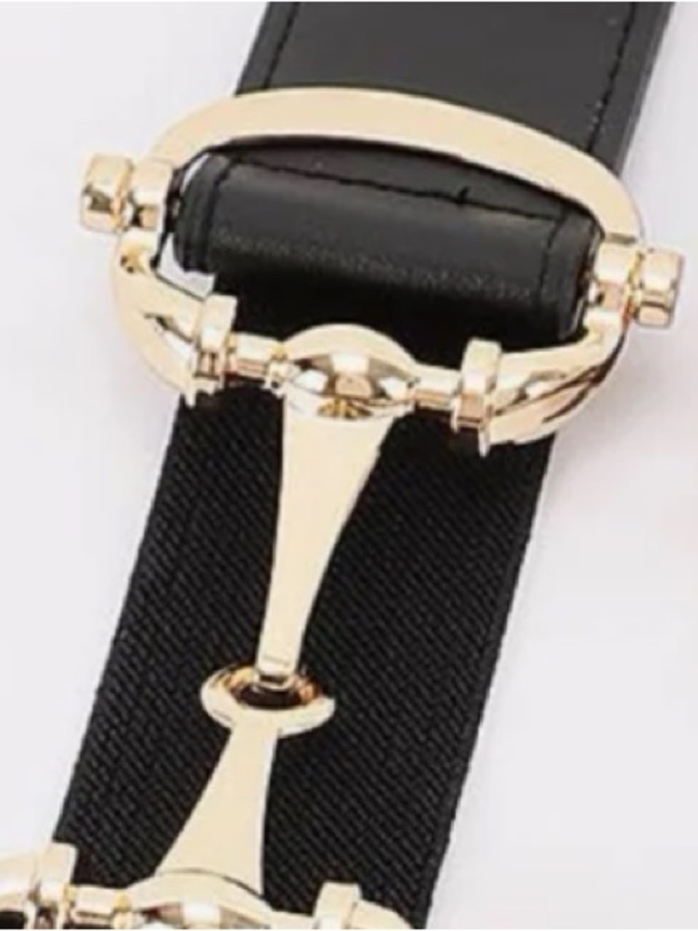 TOM HARRISON VEGAN LEATHER ELASTIC WAIST BELT FOR WOMEN